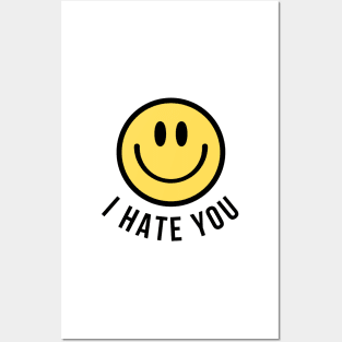 I hate you emoji Posters and Art